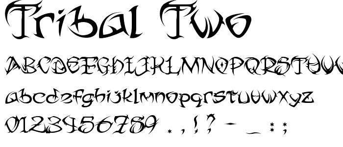 Tribal Two font